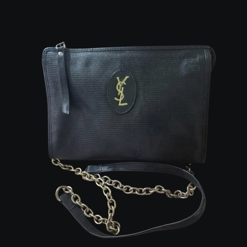 Authentic Vintage Yves Saint Laurent Black Crossbody